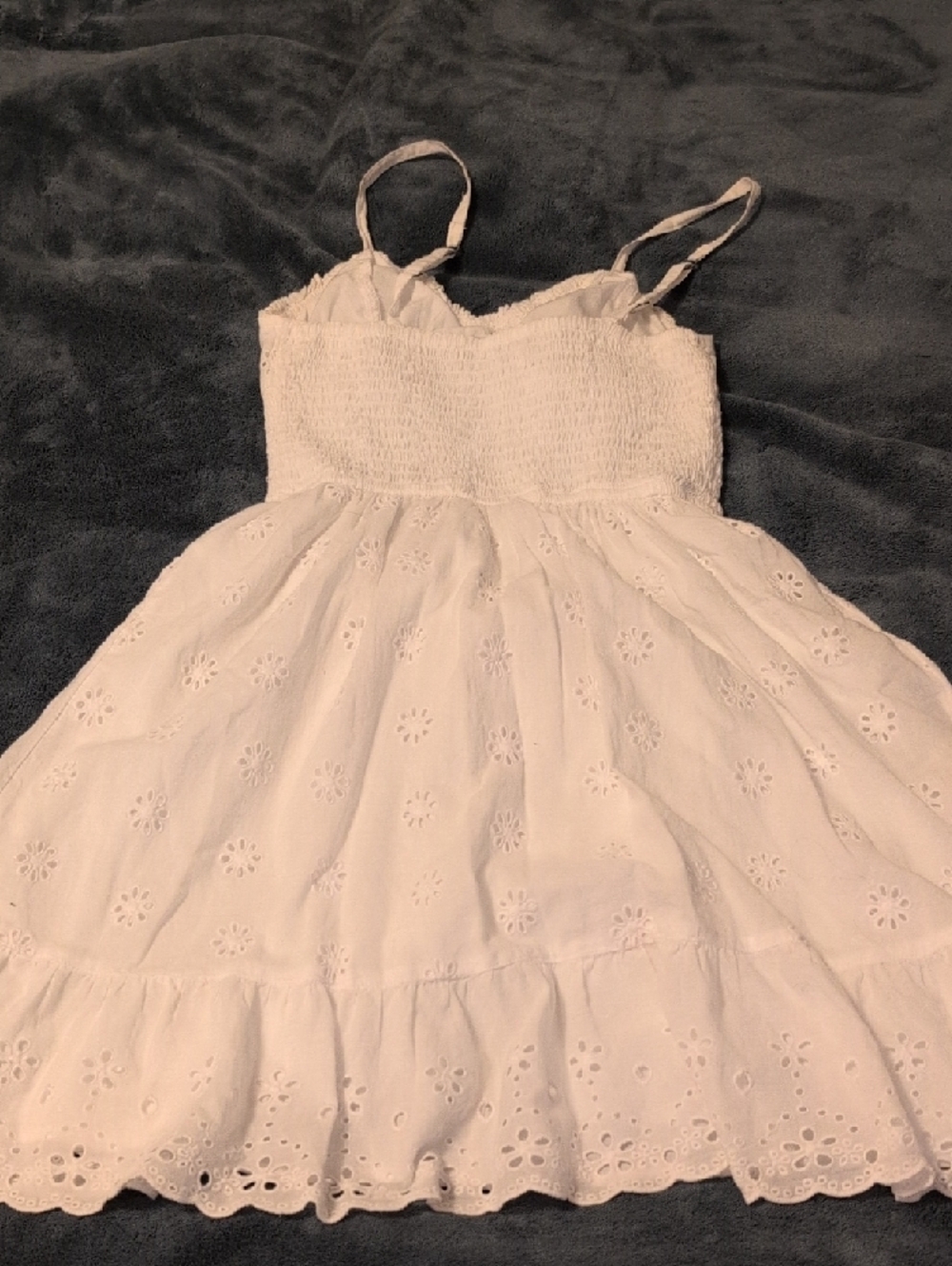Hollister White Eyelet Sundress with Spaghetti Straps - Picture 5 of 5